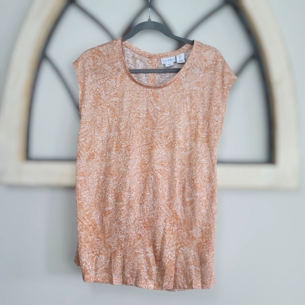 *NWT* Nicole Miller, Sienna, 100% Linen Sleeveless Blouse , Sz S